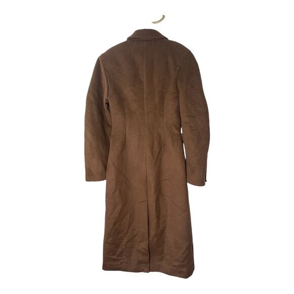 Helsa Button Front Trench Coat Long Single Breasted Oversized Winter Classy Sz S - Picture 10 of 14